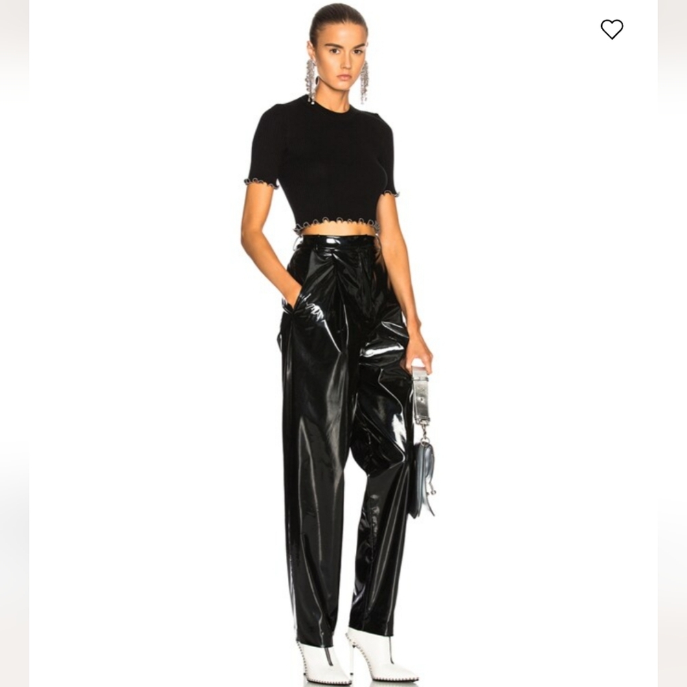 Tibi Patent Sculpted Pant